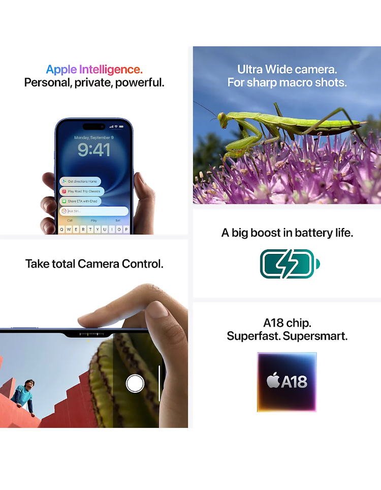 Apple iPhone 16 Pro 6.3-in Smartphone (A3083) Verizon - 256GB/Natural Titanium